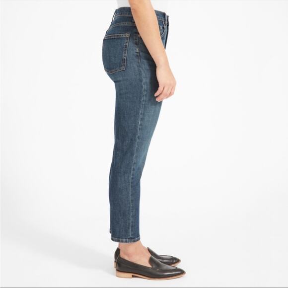 Everlane The Cheeky Crop Jean in Faded Indigo Wash Women's 28 - Picture 3 of 9